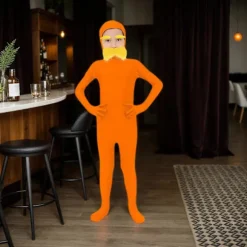 Mandarinkostume Tilbehør Åbent Ansigt Helkropsdragter Gul Overskæg og Øjenbryn til Verdensbogdagen Halloween Cosplay-FF-_yux Child 150cm