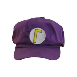 Mario Broderet Kostume Hat, Mænds Rød Beret Cap Purple