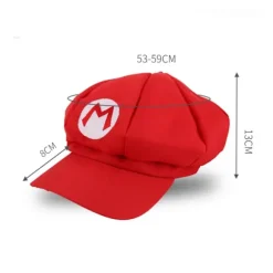 Mario Broderet Kostume Hat, Mænds Rød Beret Cap Purple