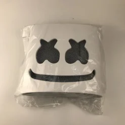Marshmallow DJ-maske med lysende baratmosfære-rekvisit