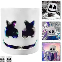 Marshmello Dj Maske Halloween Cosplay Maske E (FMY)