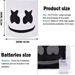 Marshmello DJ-maske Halloween Cosplay-maske