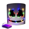 Marshmello LED Maske DJ Cosplay Hjelm Marshmello Kostume Maske Lysende LED Maske Party Cosplay Maske Farverig
