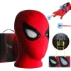 Mascara Spiderman Hovedbeklædning Cosplay Bevægelige Øjne Elektronisk Maske Spider Man 1:1 Hagekontrol Elastiske Legetøj Til Voksne Børn Gave