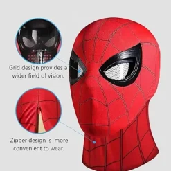 Mascara Spiderman Hovedbeklædning Cosplay Bevægelige Øjne Elektronisk Maske Spider Man 1:1 Hagekontrol Elastiske Legetøj Til Voksne Børn Gave