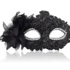 Maske til kvinder - Venetianske masker - Julemasker - Kvindeblomster - Halvmaske - Øjenmaske - Cosplay - Blondermaske
