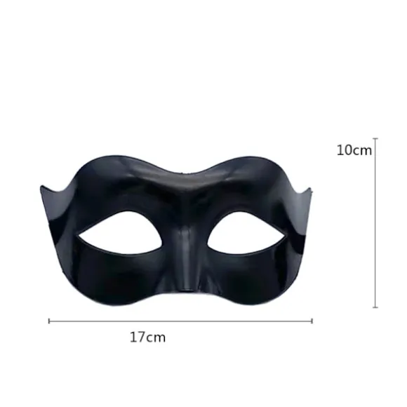 Maske Zorro Premium Venetianske Maskebal Masker Par til Mænd eller Kvinder - Sort 2-pak Black