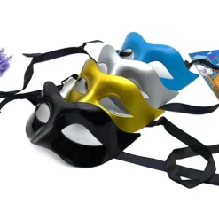 Maske Zorro Premium Venetianske Maskebal Masker Par til Mænd eller Kvinder - Sort 2-pak Black