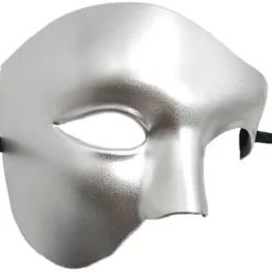 Maskebal Maske Vintage Phantom Of The Opera Enøjet Halv Ansigt Kostume
