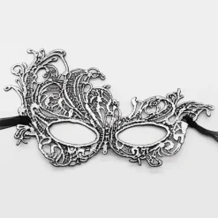 Maskerade Maske - Venetiansk Maske til Kvinder, Smuk Elegant Blonde Maske til Damer Halloween Mardi Gras Fest Guld+Sølv+Sort