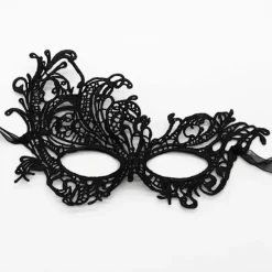 Maskerade Maske - Venetiansk Maske til Kvinder, Smuk Elegant Blonde Maske til Damer Halloween Mardi Gras Fest Guld+Sølv+Sort