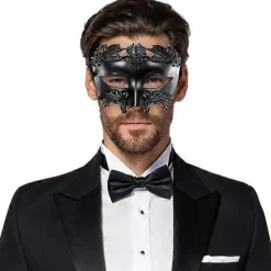Maskerade Maske Romersk Græsk Herremaske Venetiansk Maske Halloween Julemaske til Fest Mardi Gras Bryllup Karnevaler