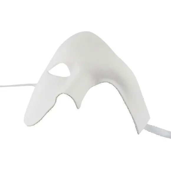 Maskerade maske til mænd, Halloween, Fantomet i Operaen White