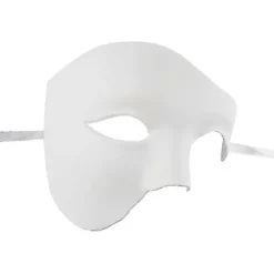 Maskerade maske til mænd, Halloween, Fantomet i Operaen White