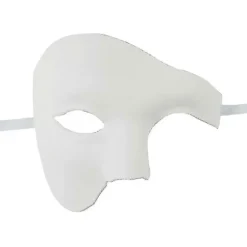 Maskerade maske til mænd, Halloween, Fantomet i Operaen White