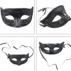 Maskerade Maske til Par - Venetianske Masker - Mardi Gras Maske - Blonde Maskerade Maske