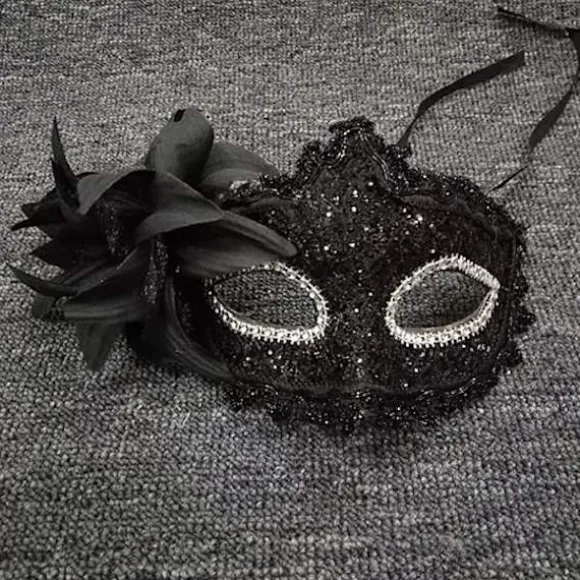 Maskerademaske til kvinder - Venetianske masker - Julemasker - Blomster