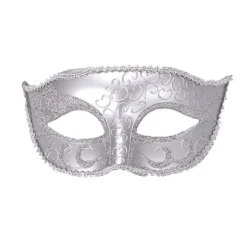 Maskerademasker til par - Venetian kvinde blonder mænd PP Cosplay Black ONESIZE