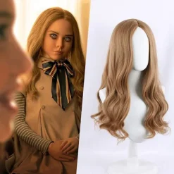 Megan Cosplay paryk kostume parykker til kvinder piger Halloween fest 60cm