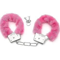Metal Håndjern med 2 Nøgler til Cosplay Politi Rolleleg Legetøj Pink
