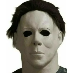Michael Myers Maske Cosplay Halloween Latex Fuld Hoved Voksen Størrelse Fancy Dress Rekvisit A