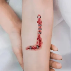 Midlertidige tatoveringer til Halloween 10 ark MultiColor