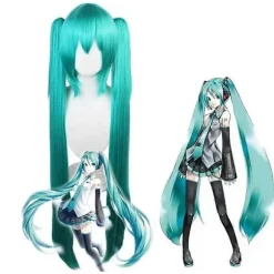 Miku Cosplay Komplet Sæt Sølv Læderstofdragt Miku Cosplay Hovedbeklædning Kostume Outfit JK Sailor Kjole High School Uniform Hallow-WELLNGS