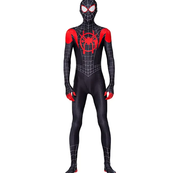 Miles Morales kostume Spiderman Cosplay Jumpsuit Cosplay kostume V