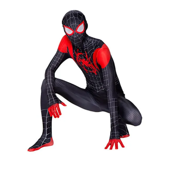 Miles Morales kostume Spiderman Cosplay Jumpsuit Cosplay kostume V