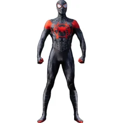 Miles Morales Spiderman Kostume Maske Spider Man Miles Morales Cosplay Jumpsuit Body Halloween Kostumer til Aldult Kids -a 150