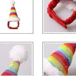 Mini Hat Regnbue Dyr Fødselsdagskostume Tilbehør til Små Dyr