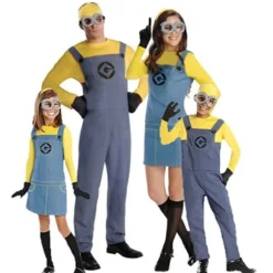 Minions-kostume til voksne og børn, udklædningstøj, cosplay, Grusomme Mig, dreng og pige Herre Mens L