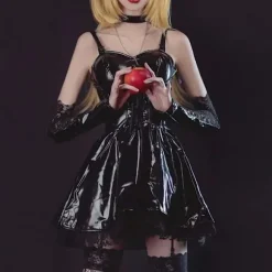 Misa Amane Death Note Cosplay Kostume med Paryk & Kjolesæt [JUN] Only Wig One Size