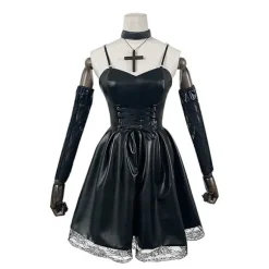 Misa Amane Death Note Cosplay Kostume med Paryk & Kjolesæt [JUN] Only Wig One Size