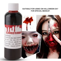 100ml Professionelt Falsk Blod Special Halloween Sår Ar Zombie Fancy Makeup Falsk Blod