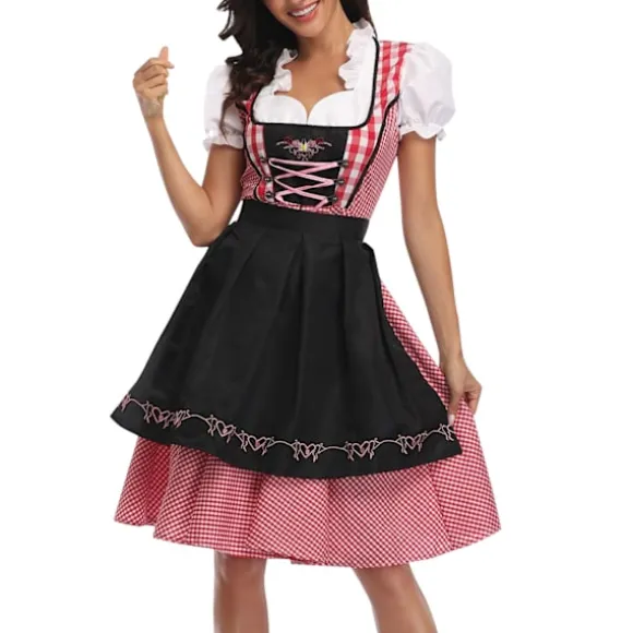 München Oktoberfest Pige Kjole Sort Størrelse 5XL