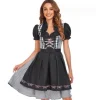 München Oktoberfest Sort Kjole til Kvinder Maid Dress M Cherry