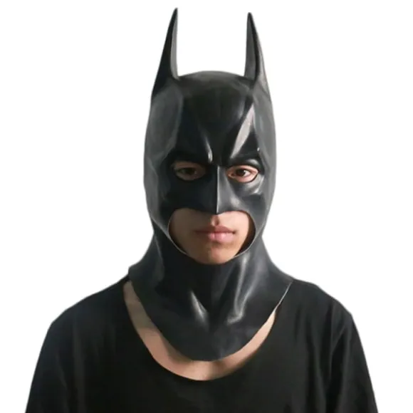 Mænd Batman Maske Halloween Fest Cosplay Kostume Prop Hovedbeklædning