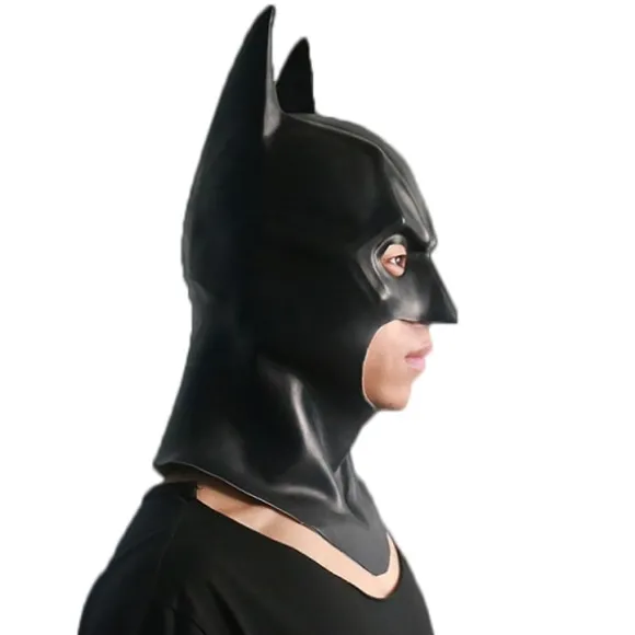 Mænd Batman Maske Halloween Fest Cosplay Kostume Prop Hovedbeklædning