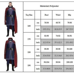 Mænd Strange Kostume Jumpsuit Med Fancy Up Outfits Sæt 190cm
