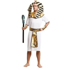 Mænds gyldne egyptiske kostume - Antikken - NO NAME - Gul - Polyester - Voksen