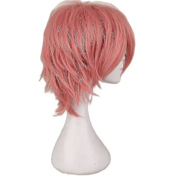 Mode Kort Glat Cosplay Kostume Paryk Til Mænd rouge powder