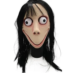 Momo Paryk Hovedmaske - Perfekt Halloween Cosplay Party Tilbehør