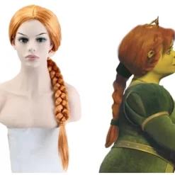 Monster Shrek COS Prinsesse Fiona Anime Paryk Cosplay Cos Parykker