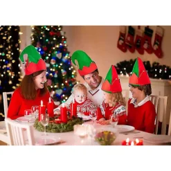 Moon Boat 3-pak Jule-nisse Filt Hat - Jingle Bells Julefest Kostume Gaver Tilbehør