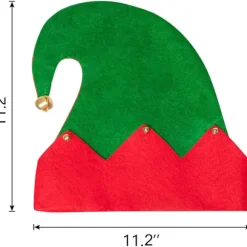 Moon Boat 3-pak Jule-nisse Filt Hat - Jingle Bells Juleferie Fest Kostume Gaver Tilbehør
