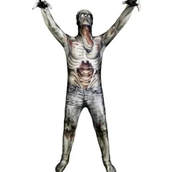 Morphsuit Monster Zombie Maskeraddräkt Halloween Multicolor M