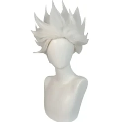 Movie Ursula Cosplay Paryk Hvid Kort Hår til Voksne Kvinder Mænd Halloween Kostume Rekvisitter Cosplay Rollespil Parykker