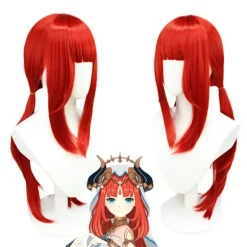 Mub- BAIGE Game Genshin Impact Nilou Cosplay Kostume Nilou Genshin Impact Cosplay Kostume wig one size