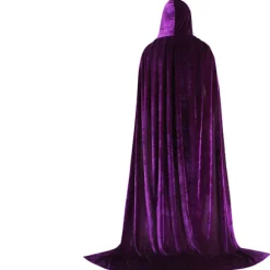 Mub- Factory OEM Tilpasset Cosplay Hætte Kappe Lang Fløjl Kappe Vampyr Halloween Kostume 4 150cm